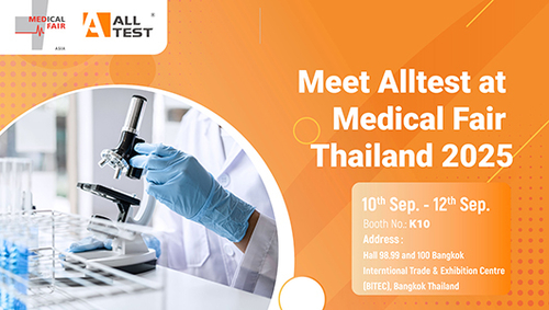 Blog perusahaan terbaru tentang Temukan Alltest di Pameran Medis Thailand 2025