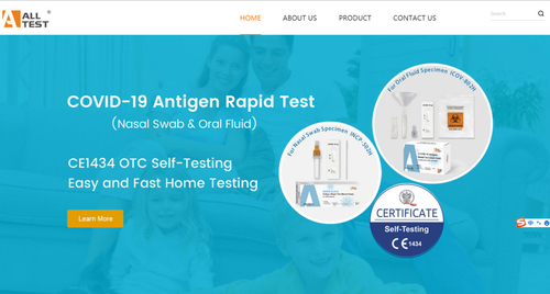 Latest company news about Situs Web Tema ALLTEST BIOTECH COVID-19 Sekarang Tayang