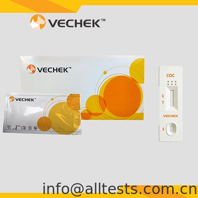 Harga bagus Tes cepat COC untuk urin dengan waktu membaca 5 menit Keakuratan tinggi Tidak diperlukan peralatan on line