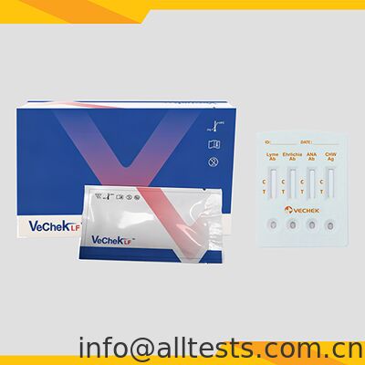 Harga bagus Canine Lyme Ehrlichia Anaplasma CHW Combo Rapid Test Cassette 10 Menit Waktu Membaca Keakuratan tinggi dan operasi sederhana on line