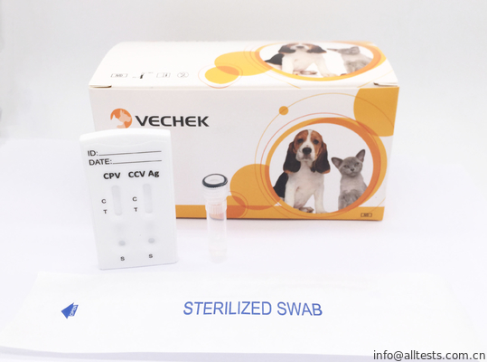 Good price Cpv + Ccv Antigen Combo Kit Diagnostik Cepat Feces / Vomit 10 Ukuran Kit on line