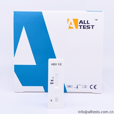Good price HSV 1/2 IgG / IgM Rapid Test Kaset Lateral Flow Kromatografi Immunoassay on line