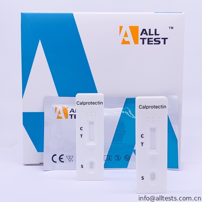 Good price Strip tes aliran lateral Calprotectin yang Bersertifikat CE Kaset Uji Cepat pada kotoran manusia on line