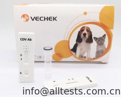 Harga bagus Canione Distemper CDV Antibody Diagnostik Cepat Kaset kit Serum / Plasma Akurasi Tinggi on line