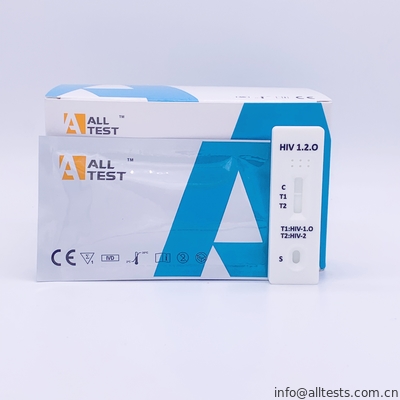 Good price HIV 1.2.O Rapid Test Kit / Kaset Satu Langkah dalam Darah / Serum on line