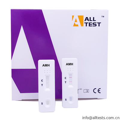 Harga bagus AMH Rapid Test Cassette dengan Whole Blood / Serum / Plasma untuk Fungsi Ovarium on line