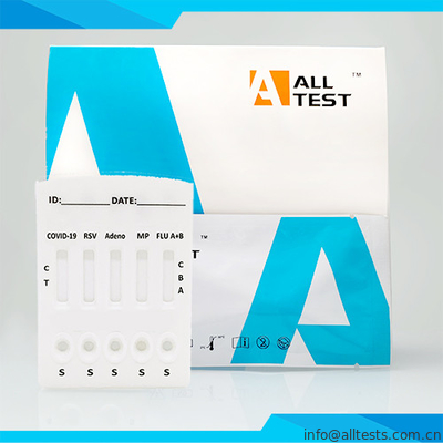 Harga bagus COVID-19 / InfluenzaA + B / RSV / Adenovirus /M.pneumoniae Antigen Combo Rapid Test Bertanda CE on line