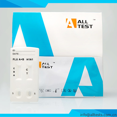 Harga bagus Kaset Tes Cepat Influenza A / B dan H1N1 yang Nyaman (Swab / Nasal Aspirate) dengan Sertifikat CE on line