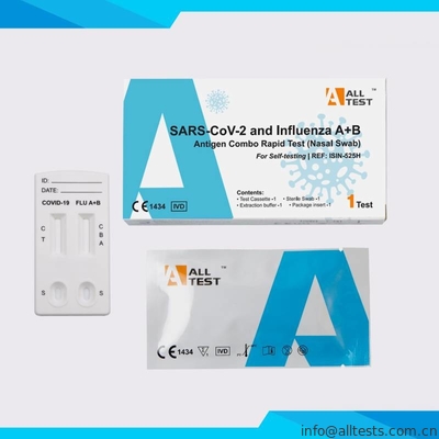 Good price SARS-CoV-2 Dan Influenza A+B Antigen Combo Rapid Test Nasal Swab on line