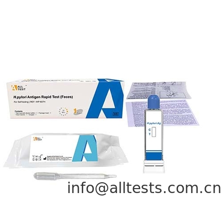 Good price Pengujian Penyakit Menular Diagnosis H. pylori Infeksi dengan Helicobacter pylori Tes antigen pengujian diri on line