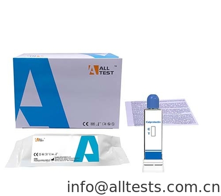 Good price Pengujian Penyakit Menular Deteksi Kualitatif Cepat Calprotectin dalam Spesimen Kotoran Manusia Imunoassay aliran lateral on line