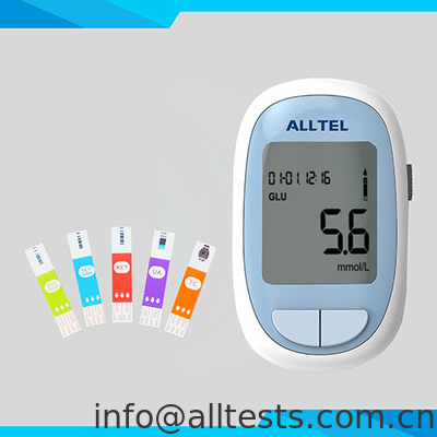 Good price Glucose Darah GDH / Ketone / Asam Uric / Total Kolesterol 4 In 1 Sistem Pemantauan on line