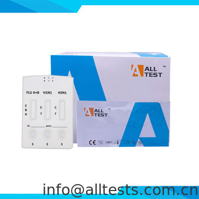Harga bagus IINA5-535 -- Influenza A/B+H1N1+H5N1 Antigen Combo Rapid Test ((Swab) on line
