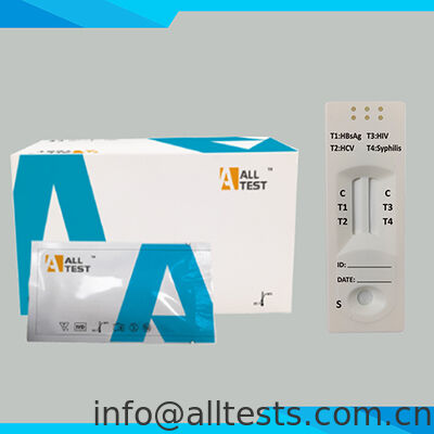Harga bagus Tes Cepat Kombinasi HBsAg/HCV dan HIV/Sifilis dengan Waktu Pembacaan 15 Menit Akurasi Tinggi untuk Spesimen Darah Utuh/Serum/Plasma on line