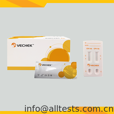 Harga bagus CDV+CPV Antibodi Combo Rapid Test Cassette untuk Distemper Canine dan Parvovirus dengan Waktu Membaca 10 Menit dan Keakuratan Tinggi on line