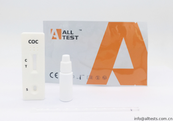 Good price 50ng Kit Uji Penyalahgunaan Obat Cepat COC Seluruh Darah / Serum / Kaset Uji Obat Plasma on line