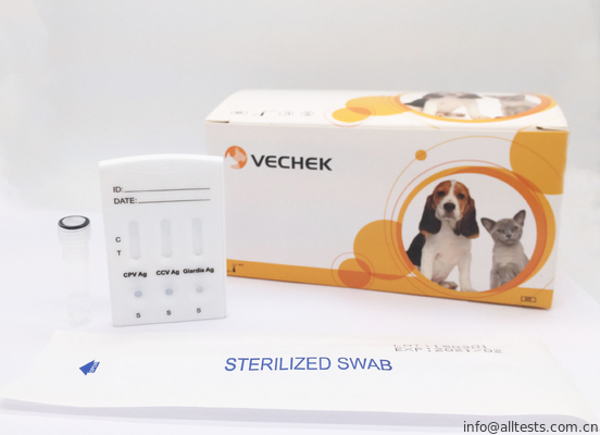 Good price Kaset CPV + CCV + Giardia Lamblia Antigen Combo Kit Kaset Diagnostik Cepat Cepat on line