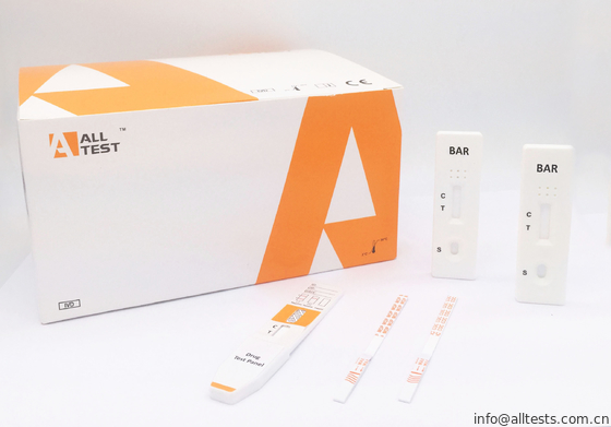 Good price Disposable Rapid BAR Penyalahgunaan Obat Kaset / Dipstick / Strip Test Kit OEM Diagnosis Barbiturat Dengan CE on line