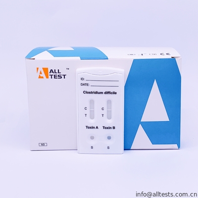 Good price CE Lateral Flow Uji Imunokromatografi Clostridium difficile Toksin A + Toksin B Combo Kaset Uji Cepat on line