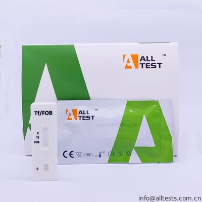 Good price Tes Diagnostik Cepat Darah Hemoglobin Manusia / Deteksi Kualitatif Transferrin Dengan CE on line