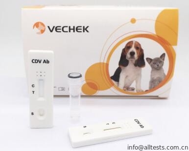 Good price Canione Distemper CDV Antibody Diagnostik Cepat Kaset kit Serum / Plasma Akurasi Tinggi on line