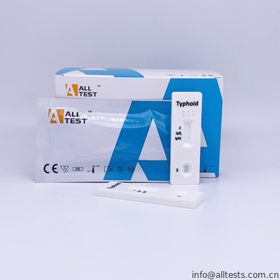 Good price IgM / IgG Typhoid Rapid Test Kit Akurasi 96,5% dengan Garis Berwarna (Whole Blood / Serum / Plasma) on line