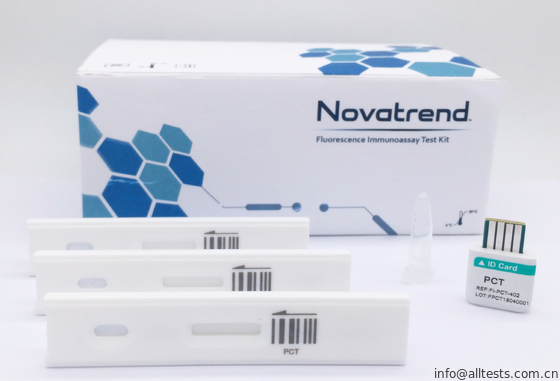 Good price Procalcitonin (PCT) Diagnostic Test Kit Mudah Digunakan Oleh Novatrend fluorescence Immunoassay Dalam Darah Utuh / Serum / Plasma on line