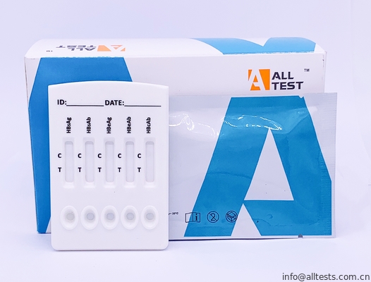 Good price HBV Combo Rapid Test Cassette (Serum / Plasma) dengan HBsAg, HBsAb, HBeAg, HBeAb, HBcAb on line