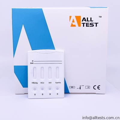 Good price Tes Lateral Flow Immunochromatographic HBsAg / HCV / HIV / Sifilis Combo Kaset Tes Cepat on line