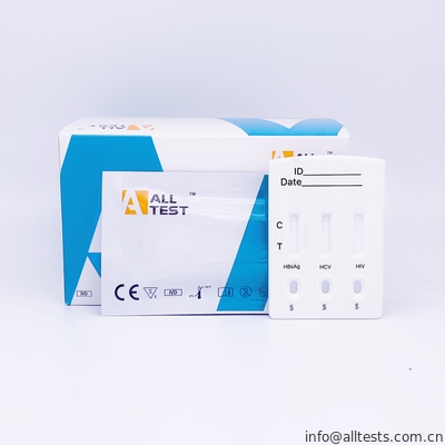 Good price HBsAg / HCV / HIV Combo Kaset Tes Cepat Dengan Spesimen Serum / Plasma on line