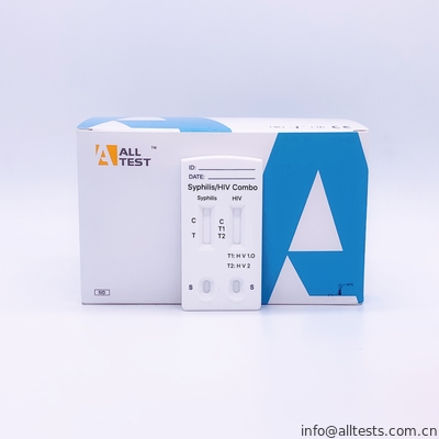 Good price Sifilis / HIV Kualitas Tinggi 1.2.O Kaset Tes Cepat Combo Seluruh Darah / Serum / Plasma on line