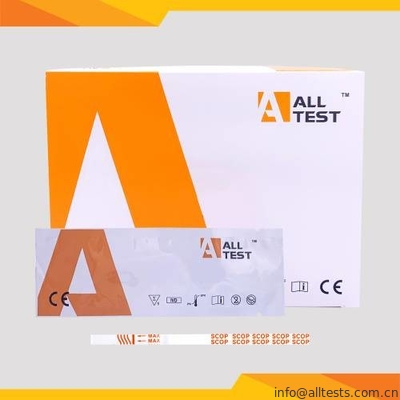 Good price Spesimen Urine SCOP Rapid Test Dipstick Pengoperasian yang Mudah on line